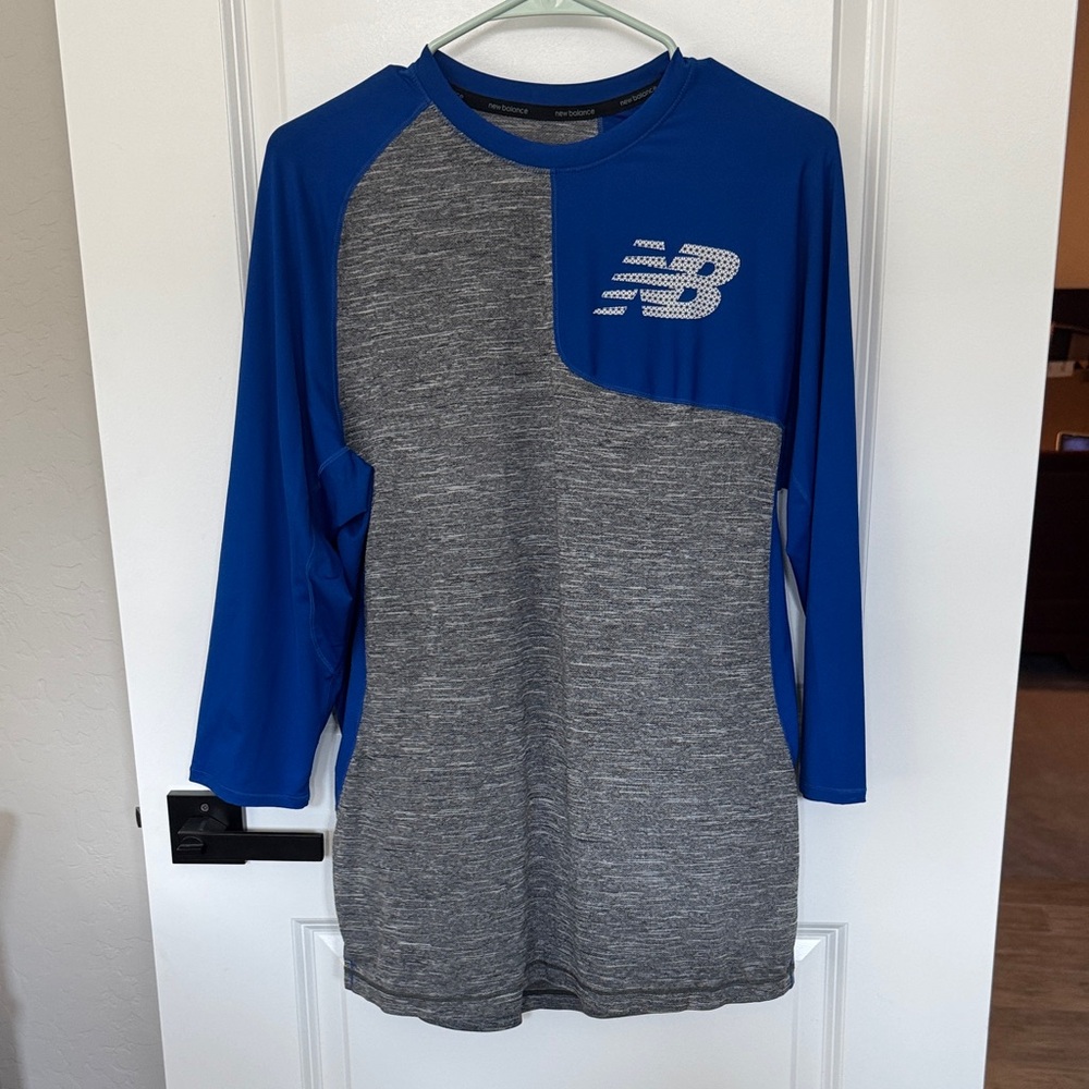 New Balance Blue and Gray Athletic Shirt